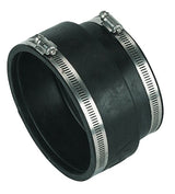 FloPlast D103 Flexible Adaptor 120-136mm/96-114mm in black 120mm size