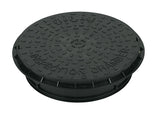 Floplast Plastic Cover & Frame in black 110mm size