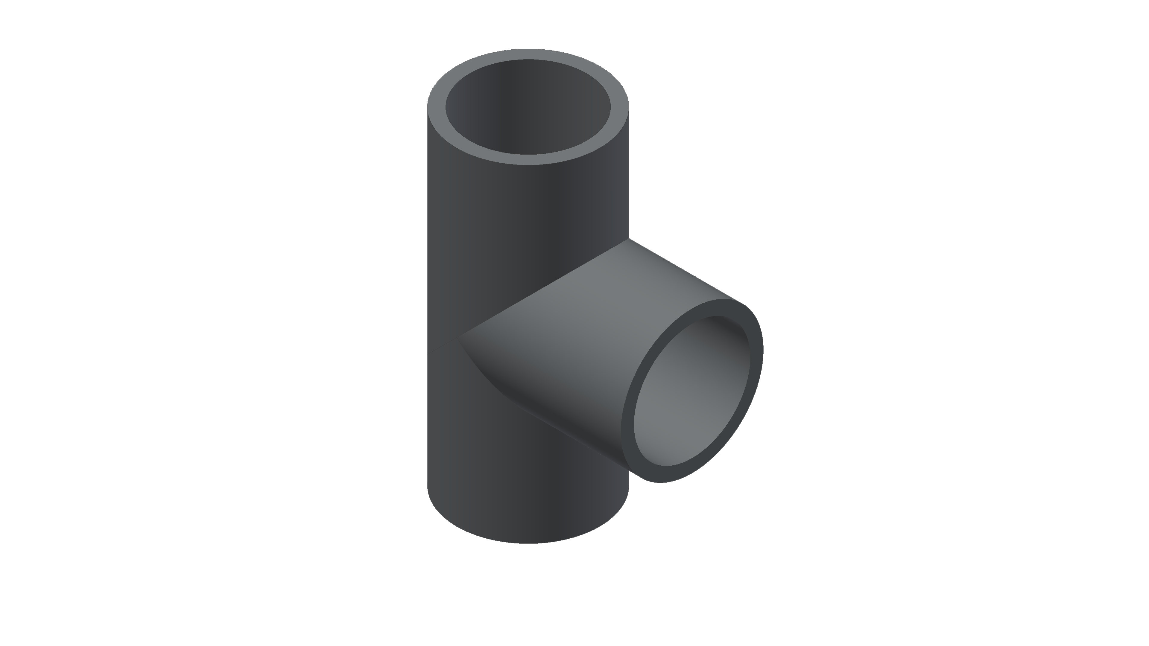 Polypipe MecFlow Fusion Tee Butt Weld 90 Deg