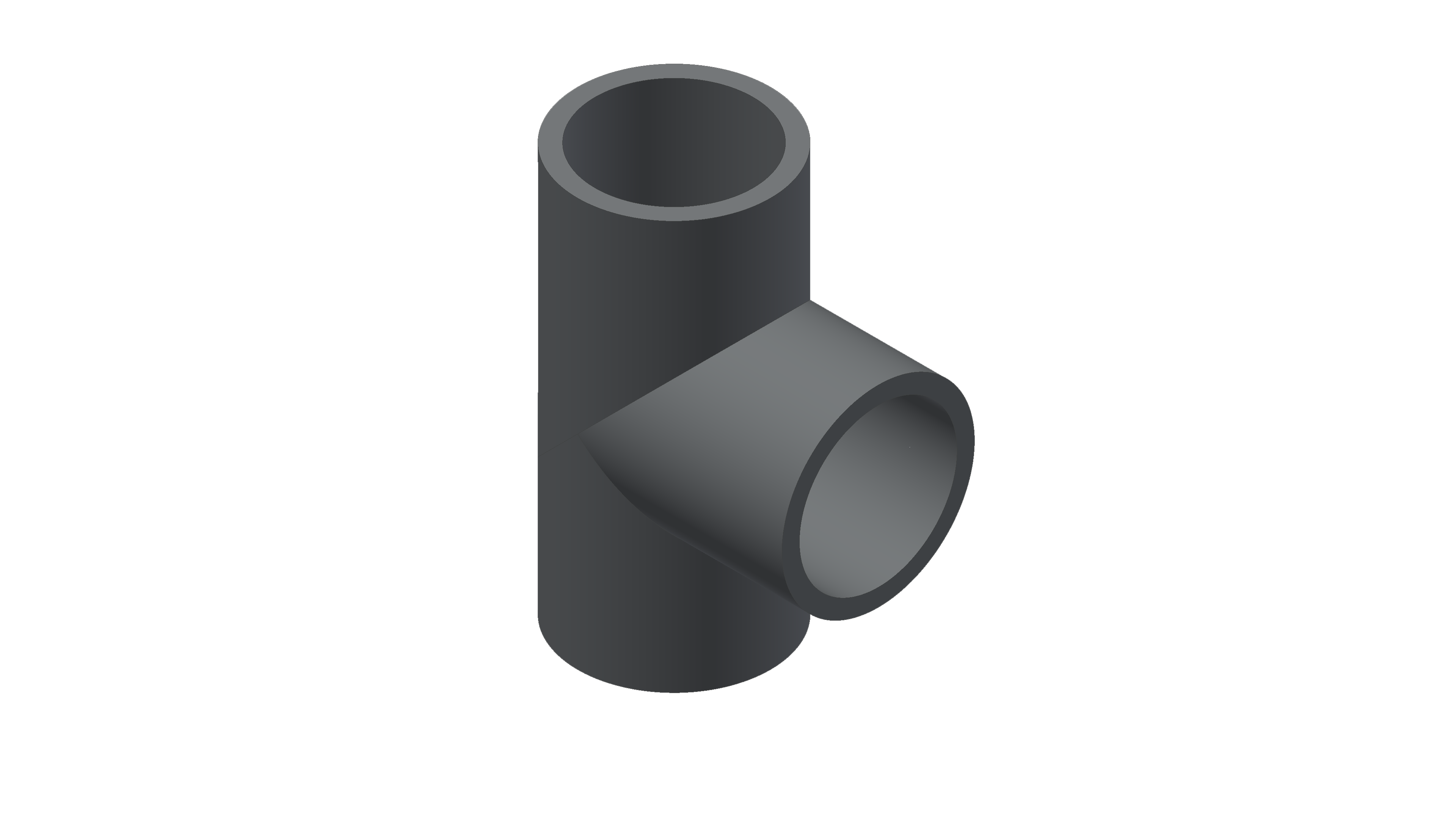 Polypipe MecFlow Fusion Tee Butt Weld 90 Deg