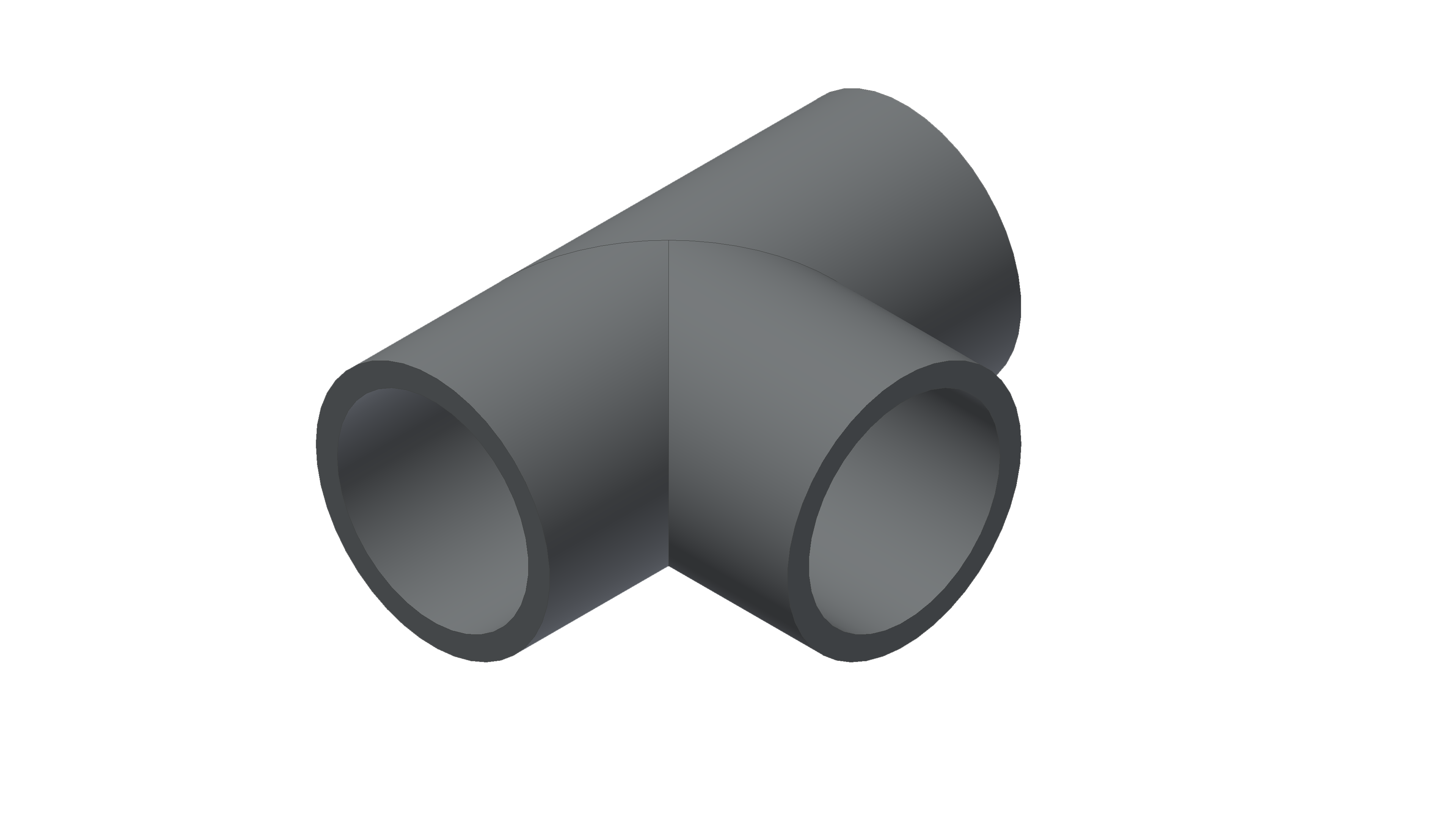 Polypipe MecFlow Fusion Tee Butt Weld 90 Deg