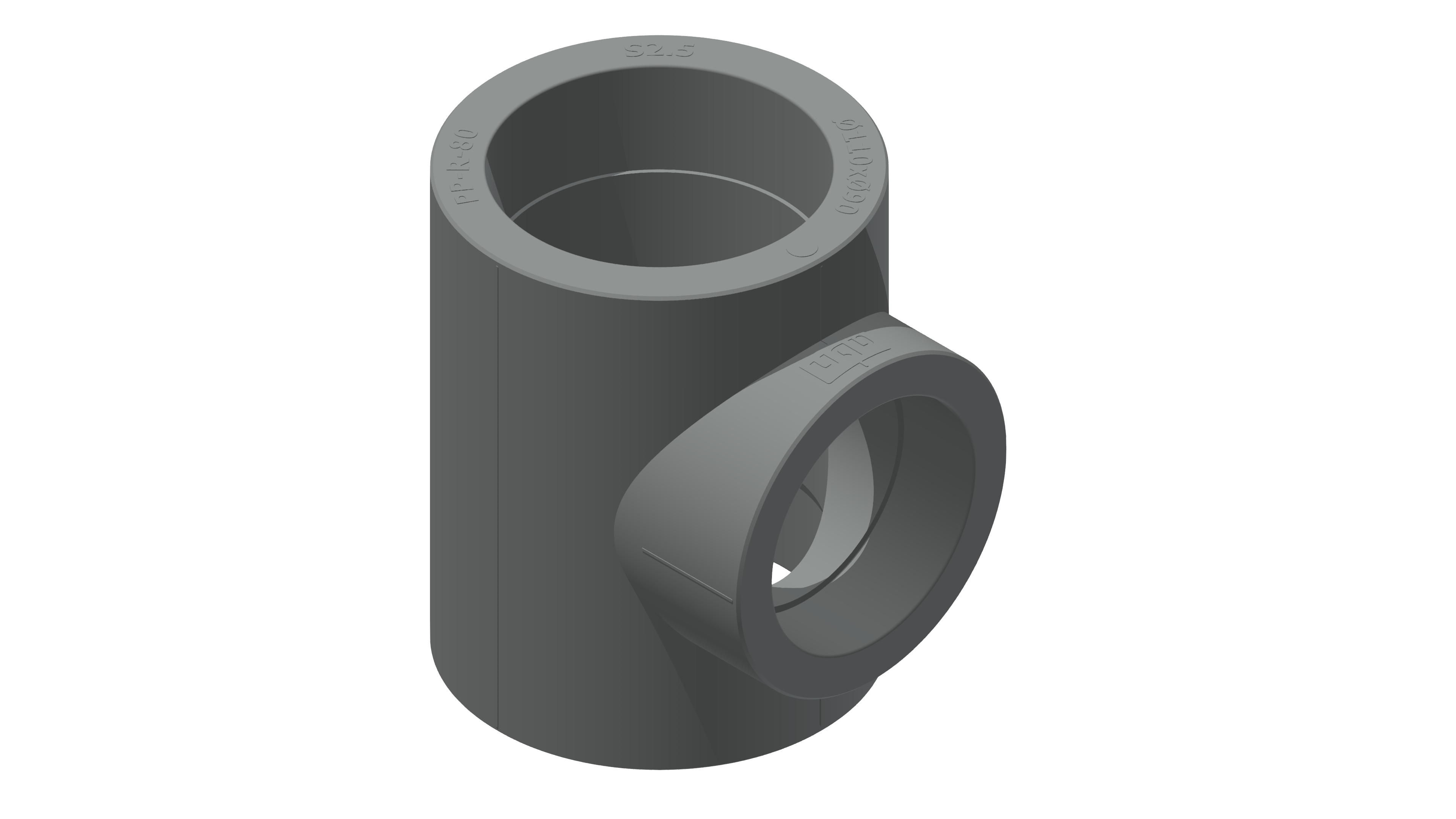 Polypipe MecFlow Fusion Reducing Tee Skt/Skt/Skt