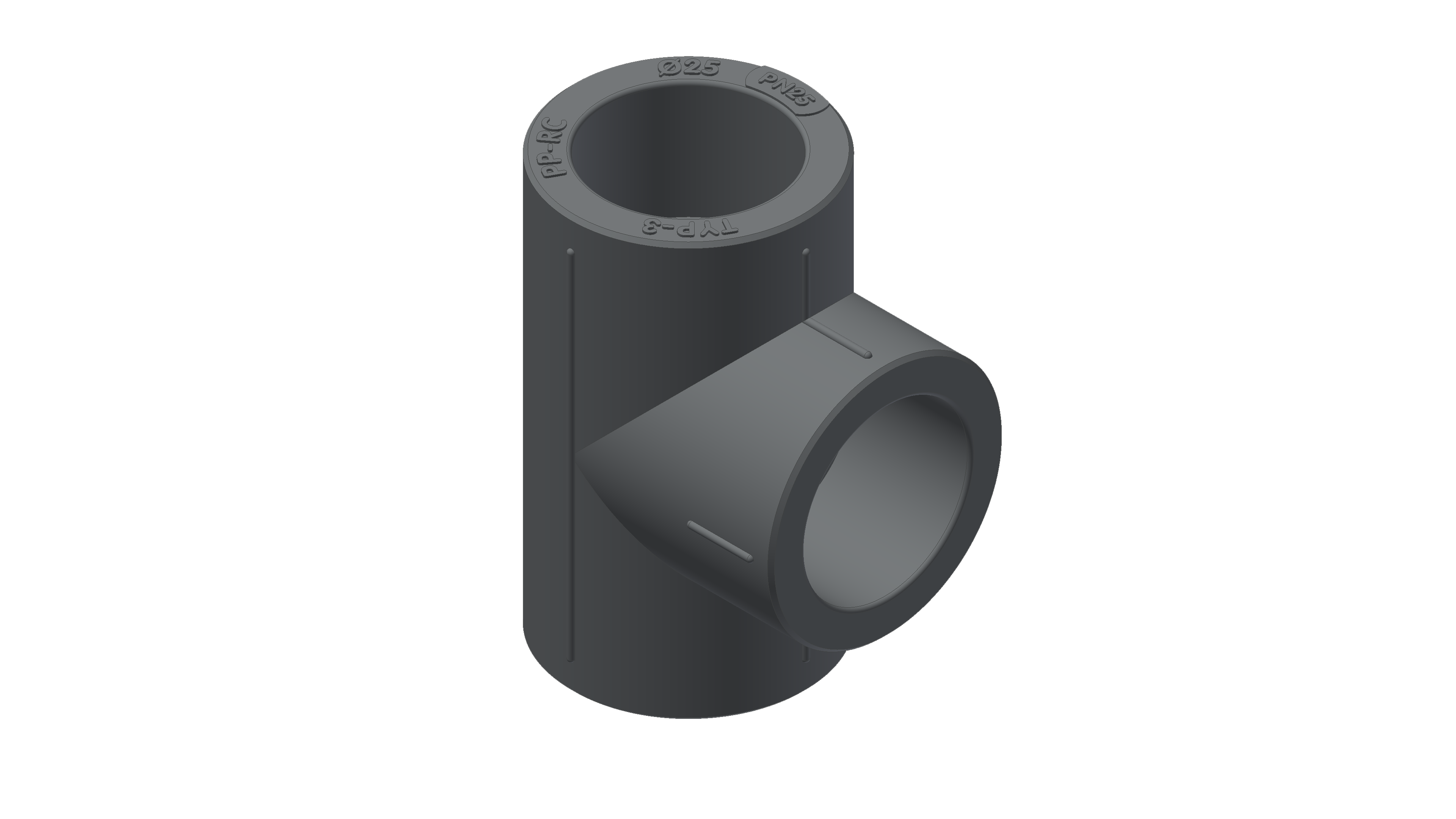 Polypipe MecFlow Fusion Tee Socketed
