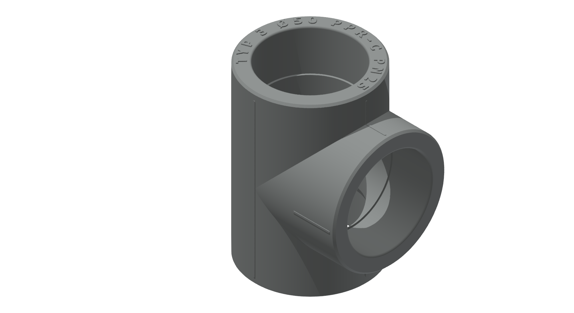 Polypipe MecFlow Fusion Tee Socketed