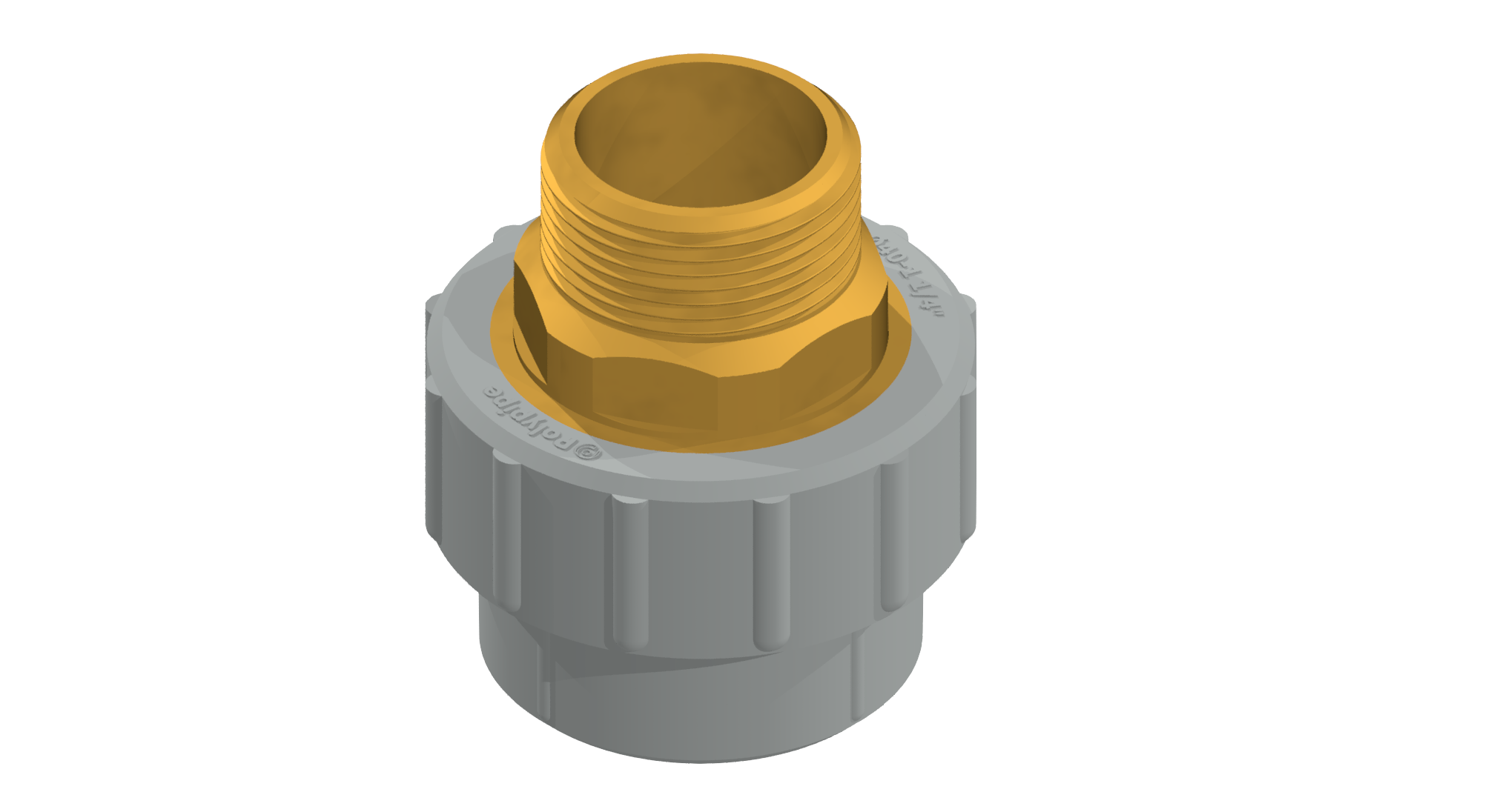 Polypipe MecFlow Fusion Adaptor Sktx x HexBSPM