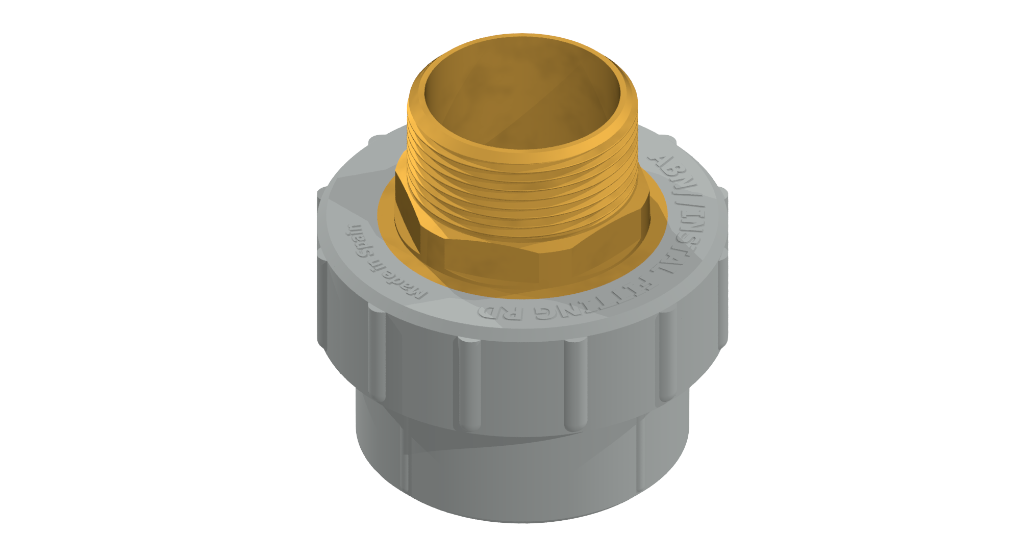 Polypipe MecFlow Fusion Adaptor Sktx x HexBSPM