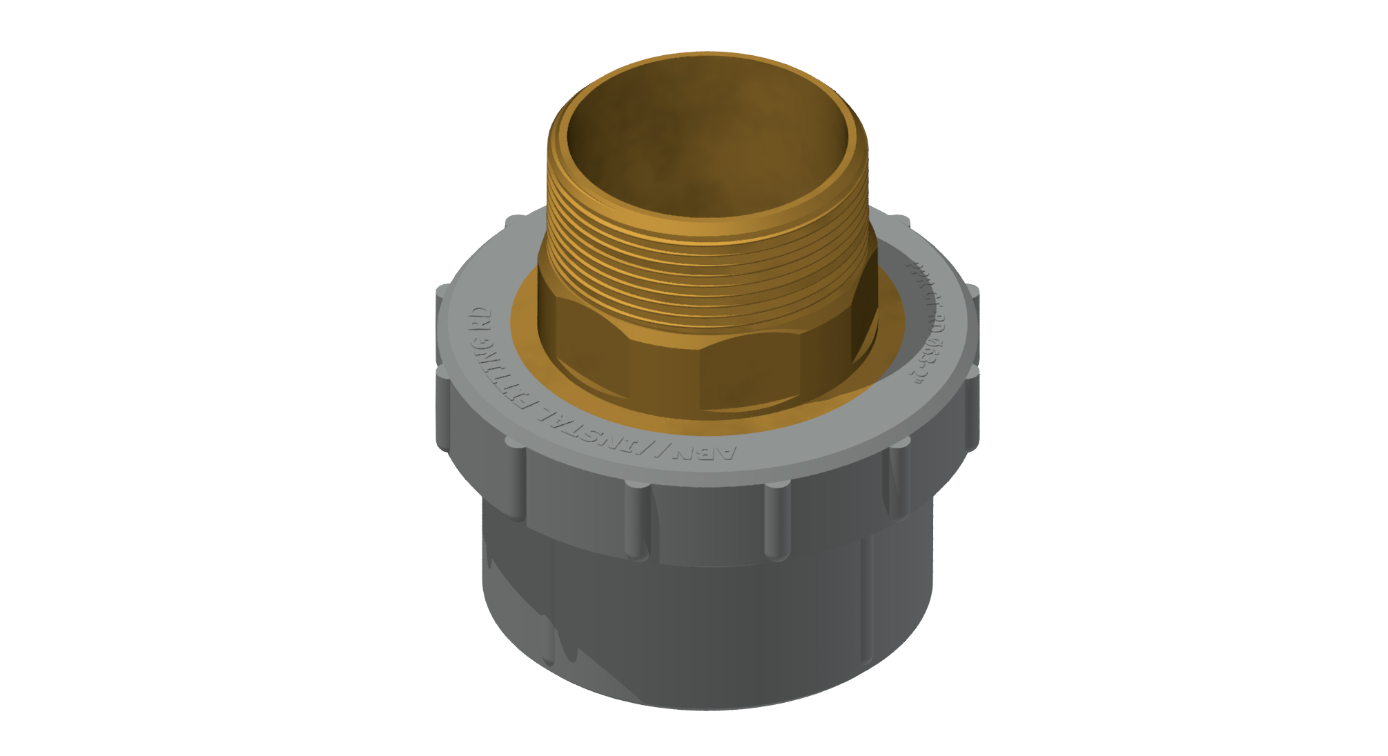 Polypipe MecFlow Fusion Adaptor Sktx x HexBSPM