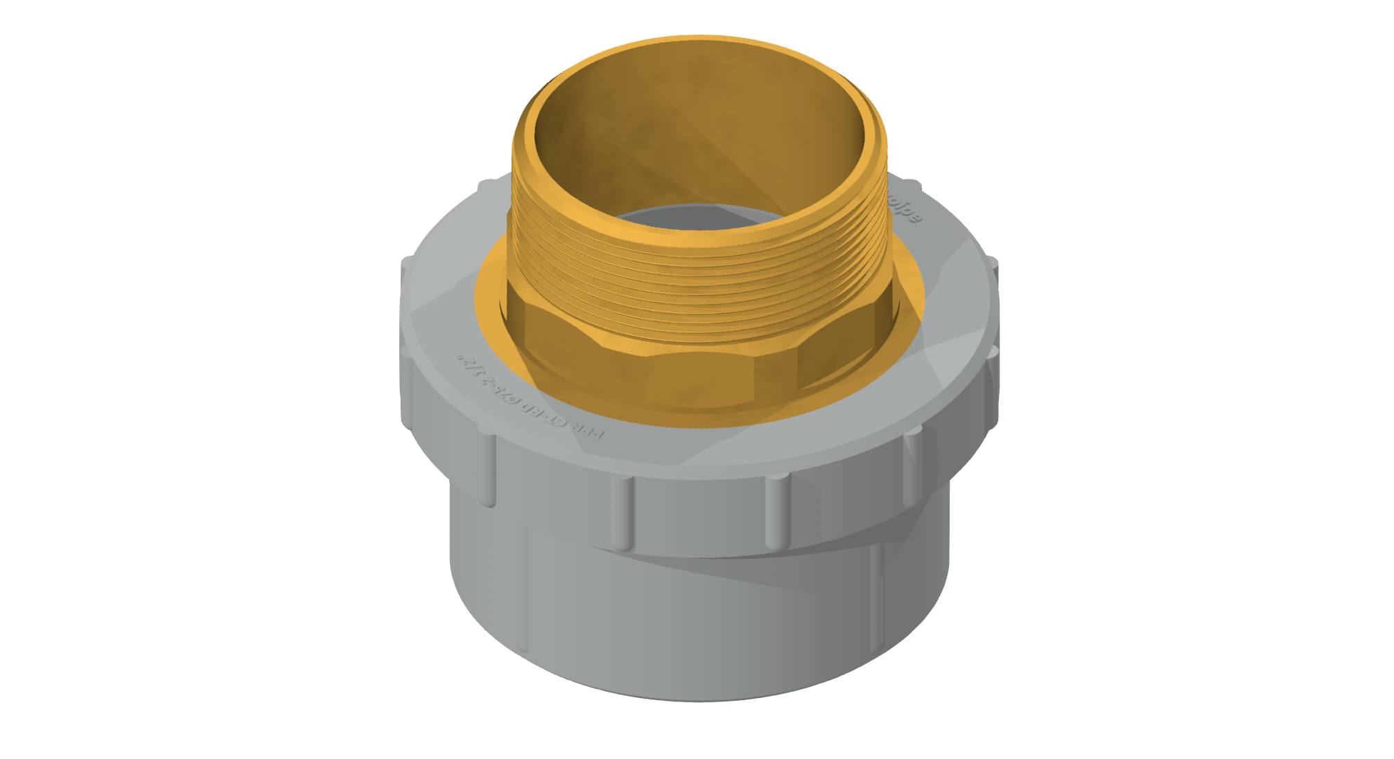 Polypipe MecFlow Fusion Adaptor Sktx x HexBSPM