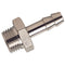 Nickle Plated Brass M.I. BSPP x Hose Tail 1/4" x 12mm