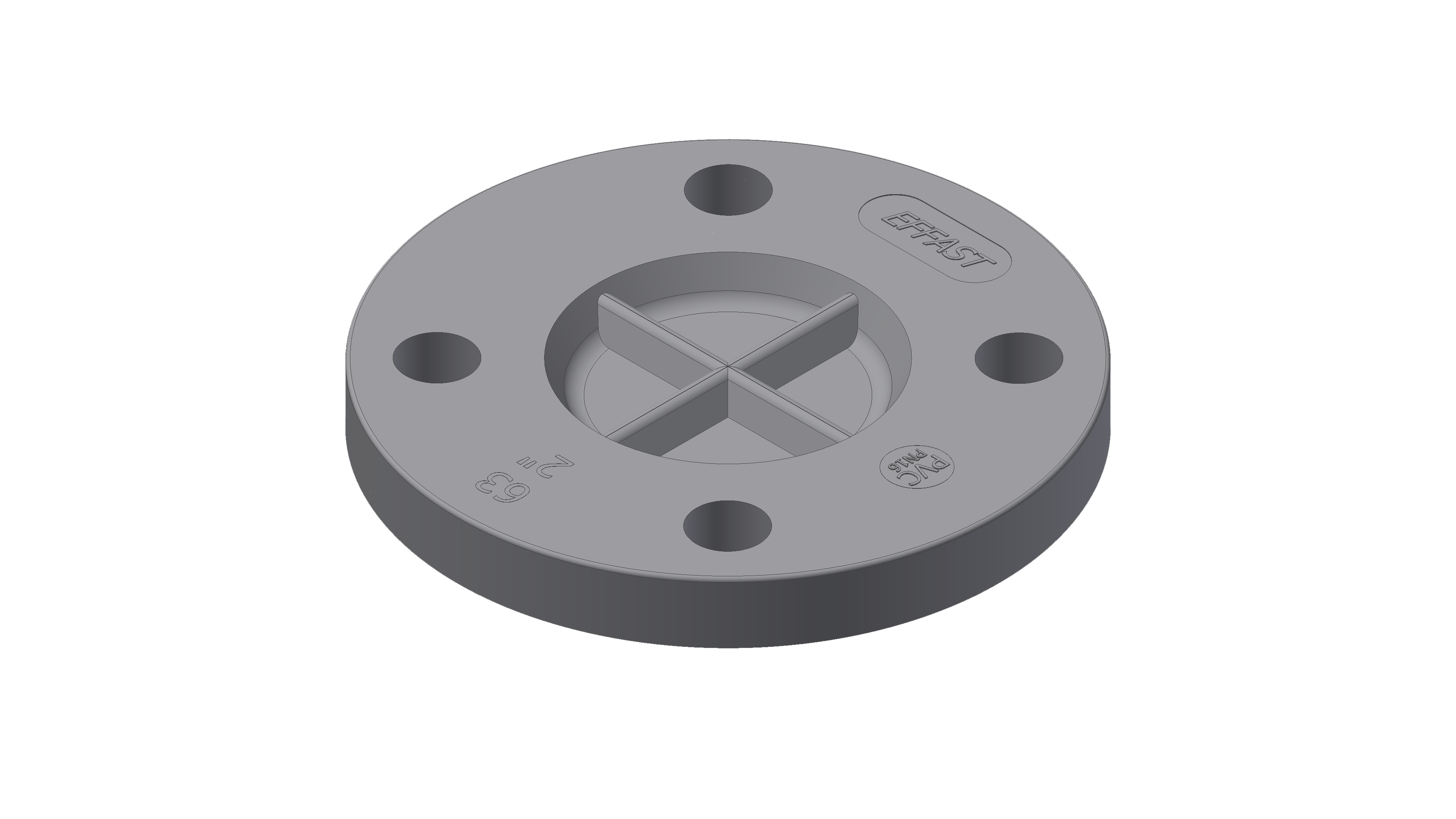 Polypipe MecFlow Fusion Blank Flange PVC PN16