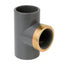 Durapipe PVC-U Tee Plain Thd Reinf'd in grey 50mm size