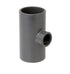 Durapipe PVC-U Reducing Tee Plain in grey 63mm size