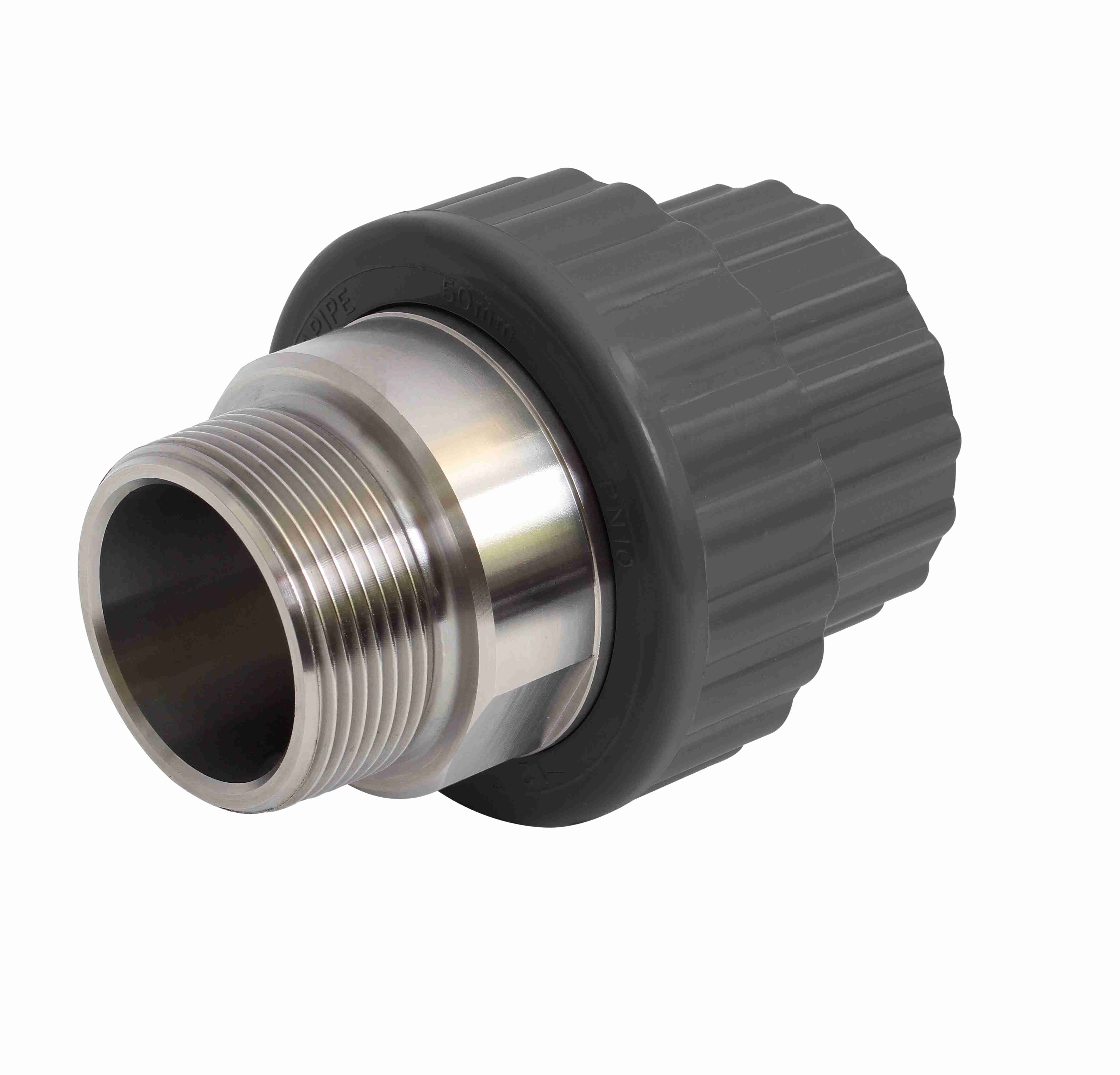 Durapipe PVC-U St.St. Male Composite Union in grey 16mm size
