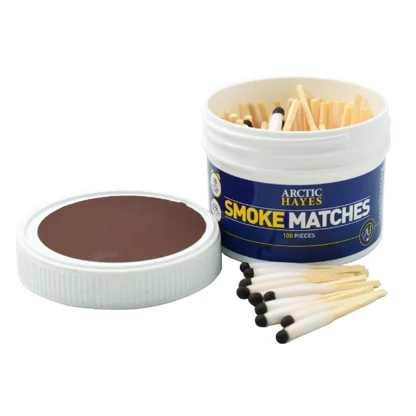 Artic Hayes "Strikes" Smoke Matches Tub Of 100
