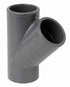 Durapipe PVC-U 45 Plain Tee in grey 50mm size