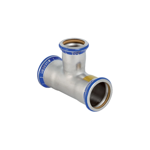 Mapress Stainless Steel T-Piece, Reduced (Gas)