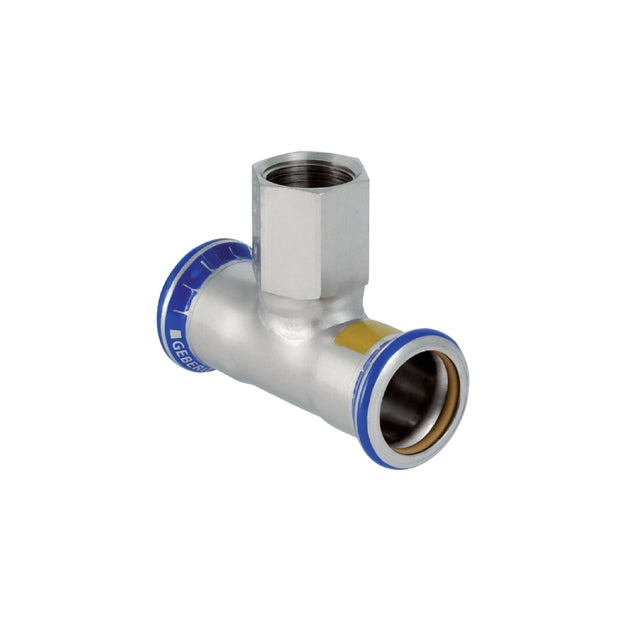 Mapress Stainless Steel T-Piece with Female Thread (Gas)