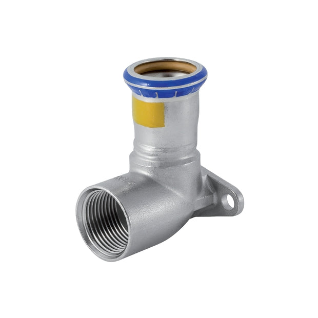 Mapress Stainless Steel Elbow Tap Connector 90° (Gas)
