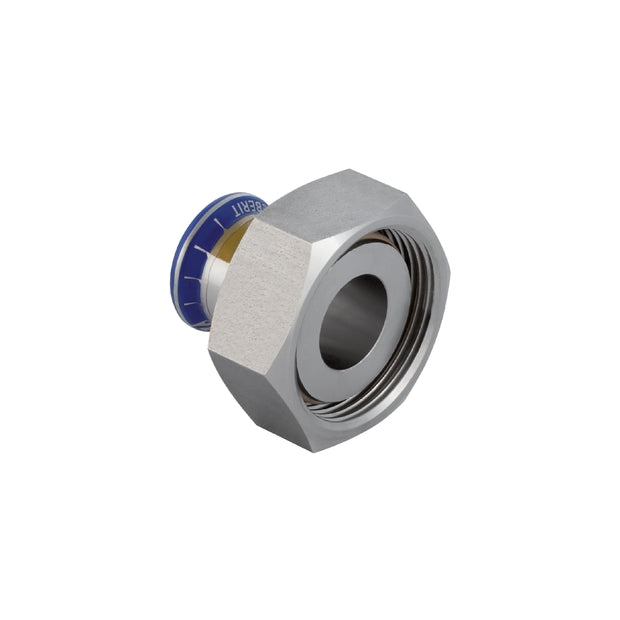 Mapress Stainless Steel Adaptor w- Union Nut made of CrNi Steel (Gas)
