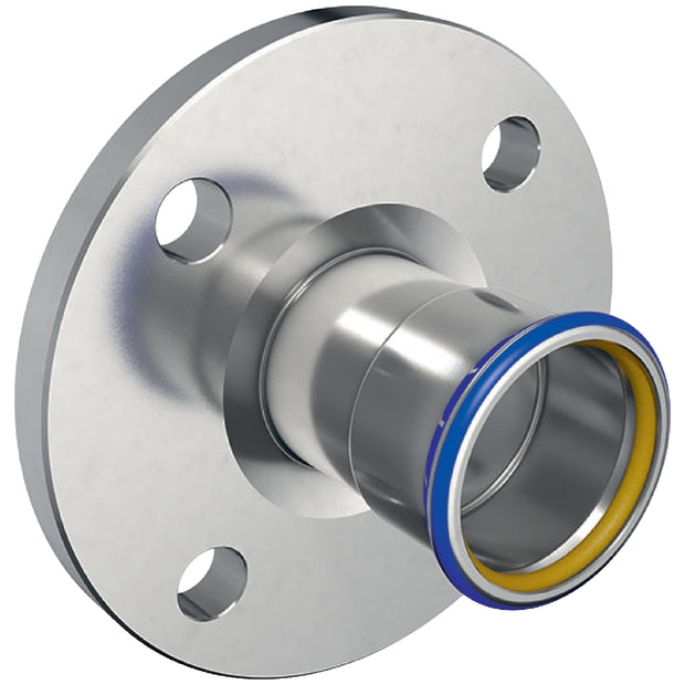 Mapress Stainless Steel Flange PN 10-16, with Pressing Socket (Gas)