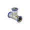 Mapress Stainless Steel T-Piece, Equal (Gas)