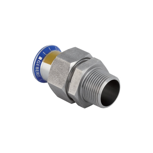 Mapress Stainless Steel Adpt, Union Nut CrNi St. & Pln End Gas