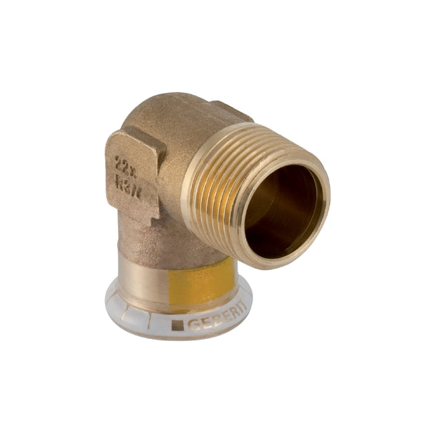 Mapress Copper Elbow Adaptor 90 with Male Thread