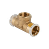 Mapress Copper T-Piece with Female Thread (Gas)