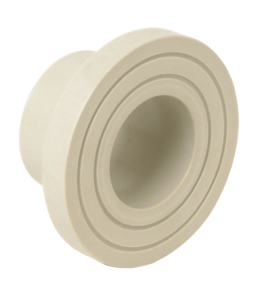 Durapipe PP Socket Fusion Stub Flange Plain/ Serrated in cream 50mm size