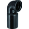 Geberit HDPE connection bend 90° for wall-hung WC, with extension: d=90mm, d1=90mm