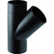 Geberit HDPE branch fitting 45° in black 40mm size