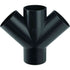 Geberit HDPE double branch fitting 45°