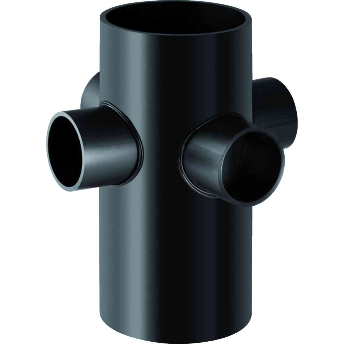 Geberit HDPE quadruple branch fitting 88.5°: d=110mm, d1=56mm