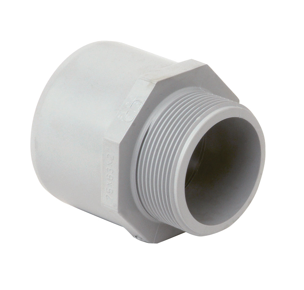 Corzan Adaptor Nipple Plain Female/M.I. in grey 40mm size