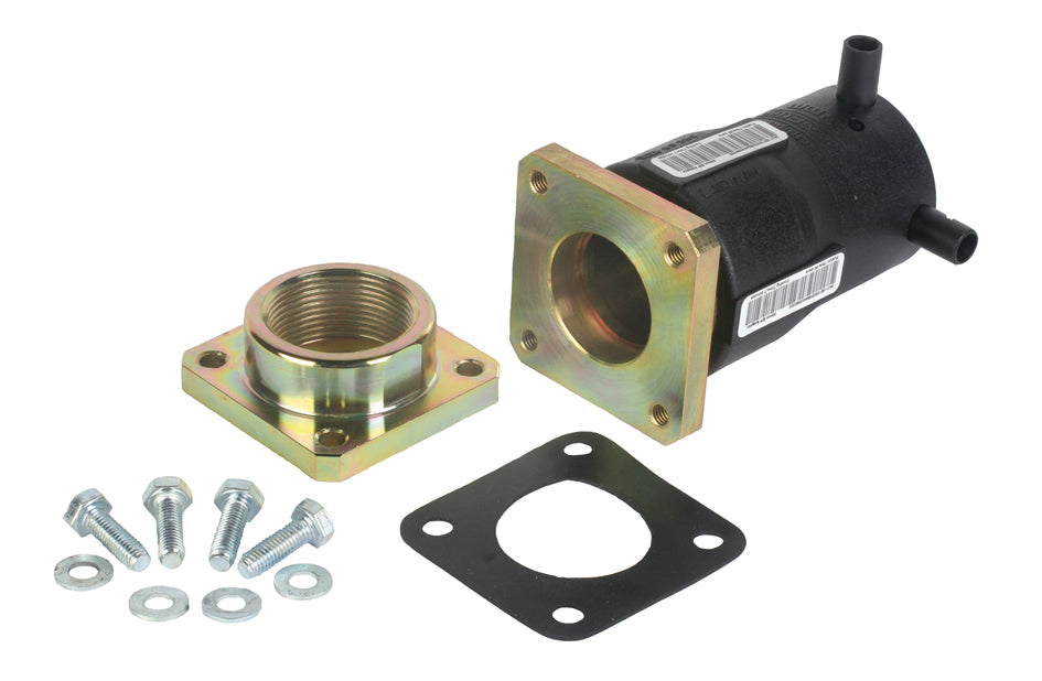 PLX EF Female Compact Flange Transition in black 63mm size