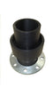 PLX S/C Spigot Pipe-in-Pipe Stub Flange in black 110mm size