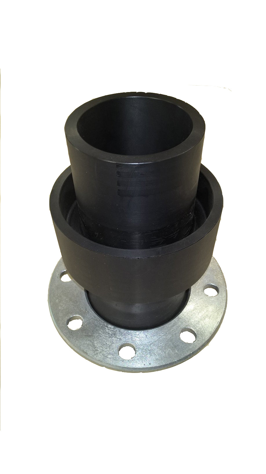 PLX S/C PE Stub Flange Assembly Transition 160#225mm in black 160mm size