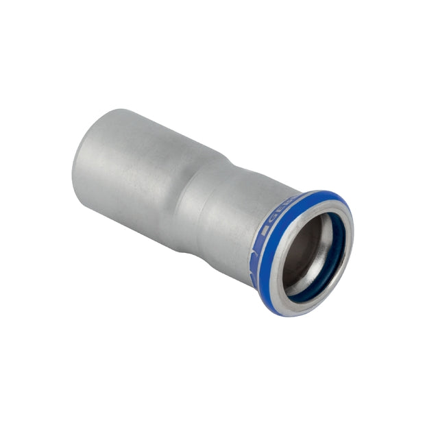 Mapress Stainless Steel Reducer with Plain End (FKM, Blue)