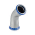 Mapress Stainless Steel 45 Degree Bend (FKM, Blue)