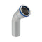 Mapress Stainless Steel 45 Degree Bend with Plain End (FKM, Blue)