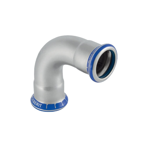 Mapress Stainless Steel 90 Degree Bend (FKM, Blue)