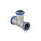 Mapress Stainless Steel T-Piece, Equal (FKM, Blue)