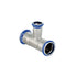 Mapress Stainless Steel T-Piece, Reduced (FKM, Blue)