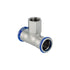 Mapress Stainless Steel T-Piece with Female Thread (FKM, Blue)