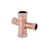Mapress Copper Pipe Cross 30, Reduced