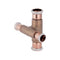 Mapress Copper Pipe Cross, Reduced, Offset