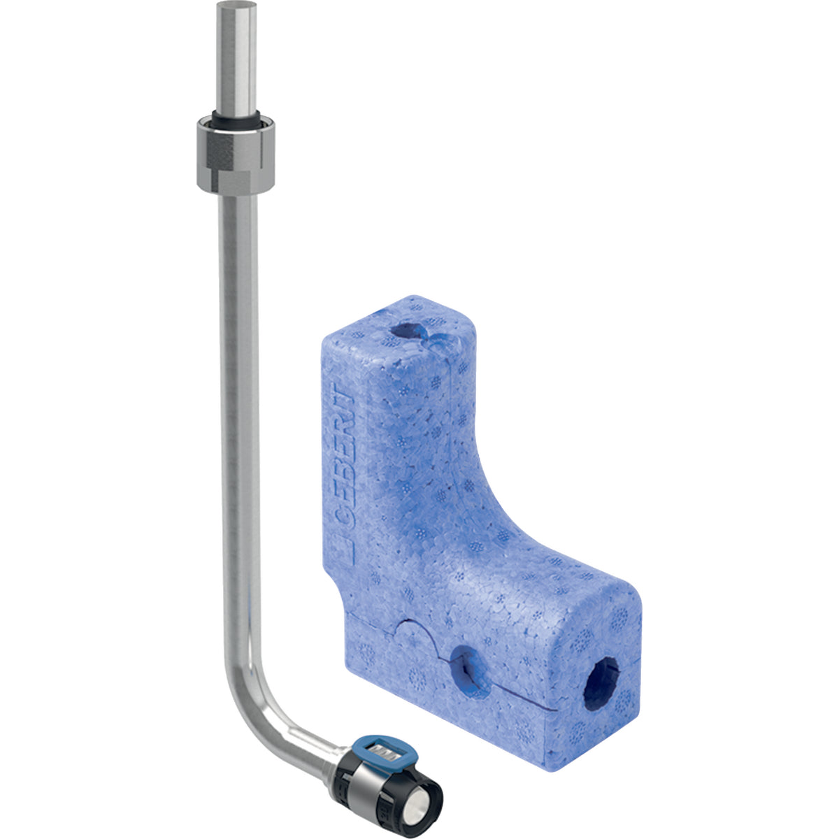 Geberit FlowFit Metal Pipe Connector Bend 90° Adaptor Union Nut