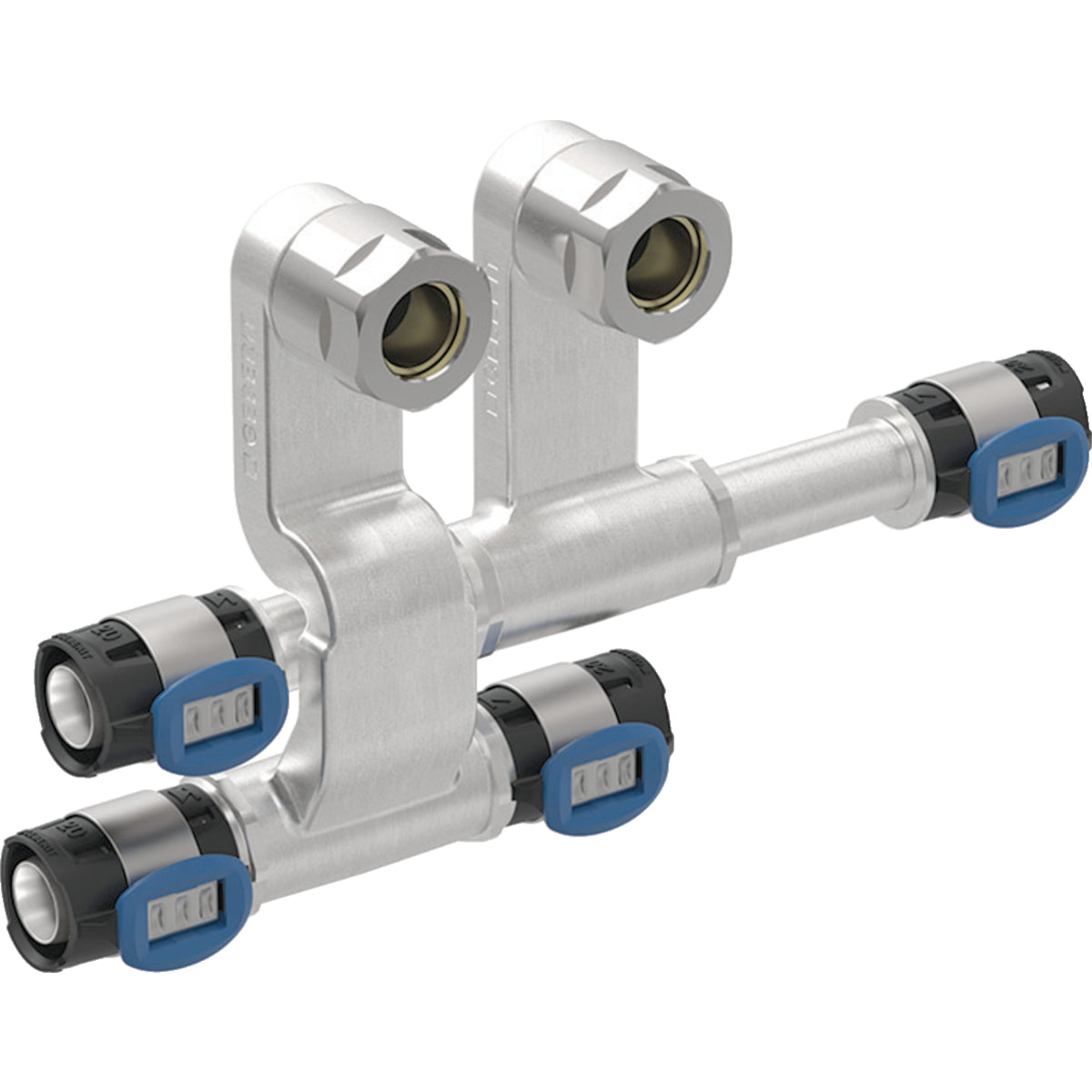 Geberit FlowFit Set of Connector T-Pieces for Inlet and Return Flow Union Connector
