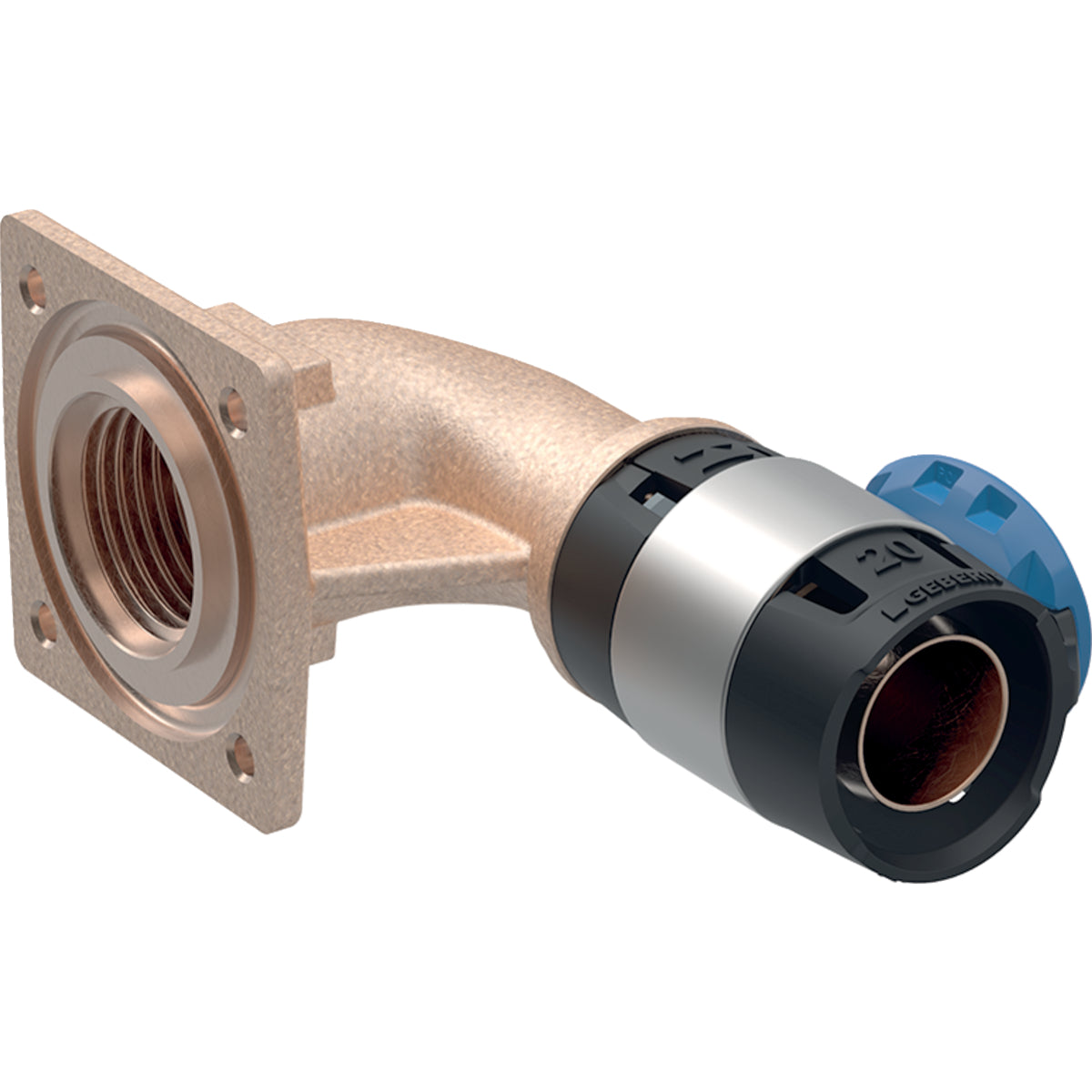 Geberit FlowFit Elbow Tap Connector 90° for Concealed Cistern Rp