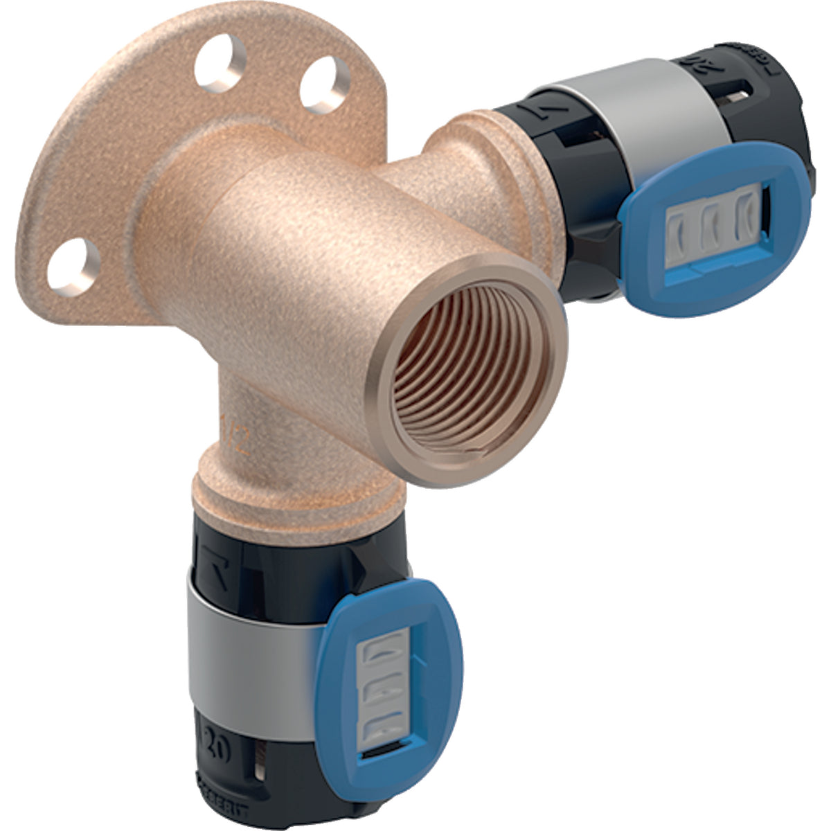 Geberit FlowFit Corner Elbow Connector 90° Rp